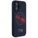 Red Bull HC Silicone Logo Red Lining MagSafe - Etui iPhone 16 (granatowy)