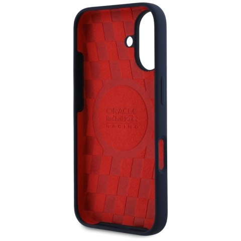 Red Bull HC Silicone Logo Red Lining MagSafe - Etui iPhone 16 (granatowy)