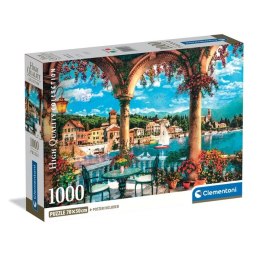 Clementoni: Puzzle 1000el. Compact HQ - Balcony view of Lake Como
