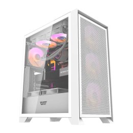 Obudowa komputerowa DARKFLASH DRX70 Mesh + 4 wentylatory RGB (biała)