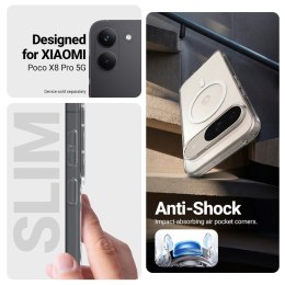 Crong Hybrid Clear Magnetic - Etui MagSafe Xiaomi POCO X8 Pro 5G (przezroczysty)