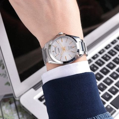 ZEGAREK MĘSKI CASIO MTP-1370D-7A2V (zd025d) + BOX