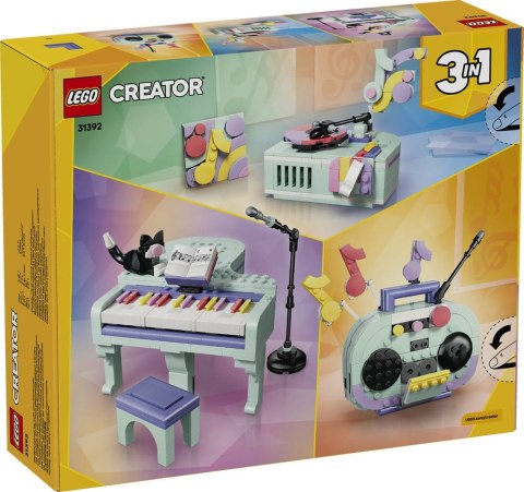 31392 | Dekoracyjny Fortepian z Kotem