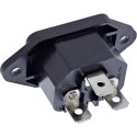 InLine S-16701 adapter wtyczek zasilających Czarny