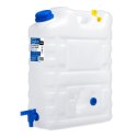 Kanister na wodę pitną z kranikiem i odpowietrznikiem, tworzywo HDPE, 20L
