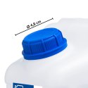 Kanister na wodę pitną z kranikiem i odpowietrznikiem, tworzywo HDPE, 20L