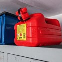 Kanister na paliwo z chowanym lejkiem i zaworem, czerwony, 5L
