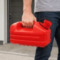 Kanister na paliwo z chowanym lejkiem i zaworem, czerwony, 5L