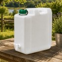 Kanister na wodę pitną z kranikiem i odpowietrznikiem, tworzywo HDPE, 20L