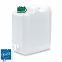 Kanister na wodę pitną z kranikiem i odpowietrznikiem, tworzywo HDPE, 20L