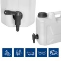 Kanister na wodę z dolnym kranikiem, transparentny HDPE, 5L
