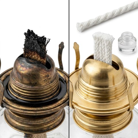 Knot okrągły do lampionu i fakli, 10 szt., długość 12 cm
