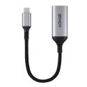 Lindy 43428 adapter kablowy 0,15 m USB Type-C HDMI Szary
