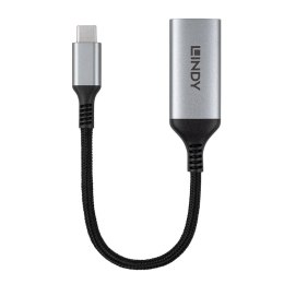Lindy 43428 adapter kablowy 0,15 m USB Type-C HDMI Szary