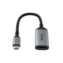 Lindy 43428 adapter kablowy 0,15 m USB Type-C HDMI Szary