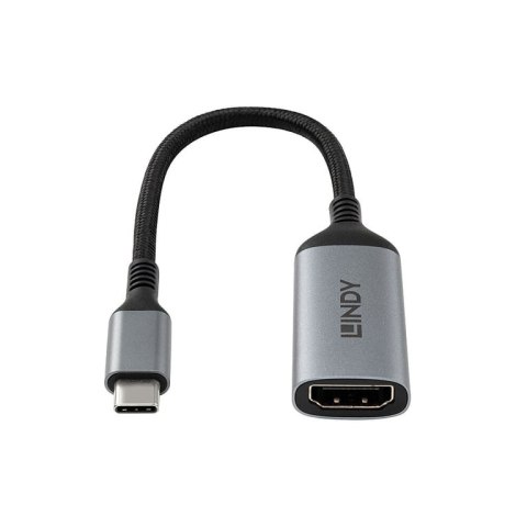 Lindy 43428 adapter kablowy 0,15 m USB Type-C HDMI Szary