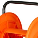 Nawijacz na wąż ogrodowy metalowy, plastikowy bęben, korba ręczna, UV odporny, do 60 m węża 1/2 cala