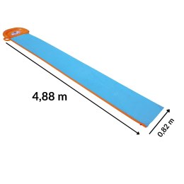 Ślizgawka wodna dziecięca jednoosobowa, natryski SplashBoost, basen końcowy, PVC UltraStick, 488 x 82 cm, 3+
