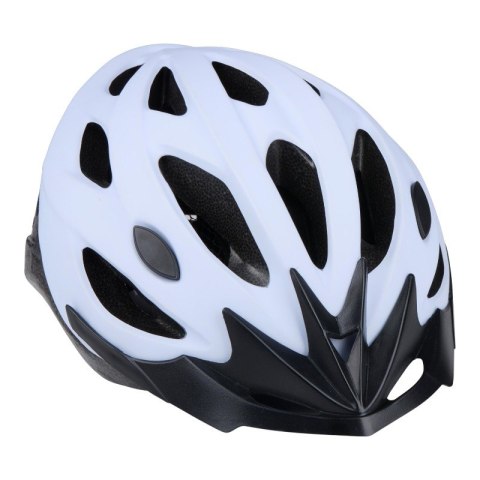 Dunlop - Kask rowerowy MTB regulowany rozmiar L 58-61 cm (Biało-Czarny)