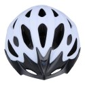 Dunlop - Kask rowerowy MTB regulowany rozmiar L 58-61 cm (Biało-Czarny)