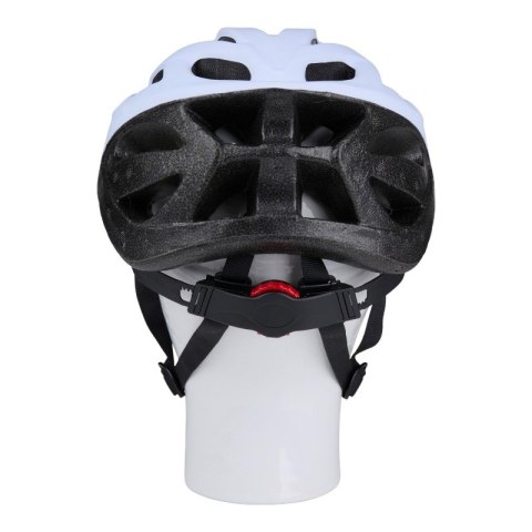 Dunlop - Kask rowerowy MTB regulowany rozmiar L 58-61 cm (Biało-Czarny)