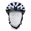 Dunlop - Kask rowerowy MTB regulowany rozmiar L 58-61 cm (Biało-Czarny)