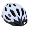 Dunlop - Kask rowerowy MTB regulowany rozmiar M 55-58 cm (Biało-Czarny)