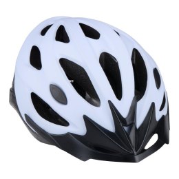 Dunlop - Kask rowerowy MTB regulowany rozmiar M 55-58 cm (Biało-Czarny)