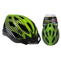 Dunlop - Kask rowerowy MTB regulowany rozmiar M 55-58 cm (Zielono-Czarny)