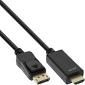 InLine 17185I adapter kablowy 5 m DisplayPort HDMI Typu A (Standard) Czarny