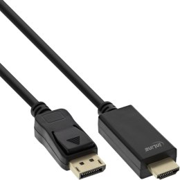 InLine 17185I adapter kablowy 5 m DisplayPort HDMI Typu A (Standard) Czarny