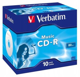 Płyty CD-R Verbatim HP Music jewel box (10szt)