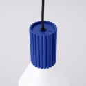 Lampa wisząca ESTRIA 1 biała/ultramaryna