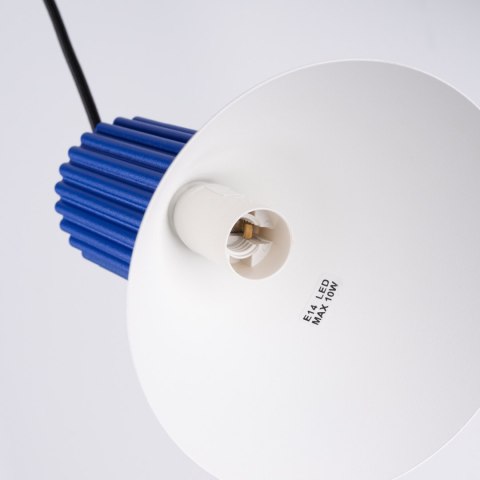 Lampa wisząca ESTRIA 3P biała/ultramaryna