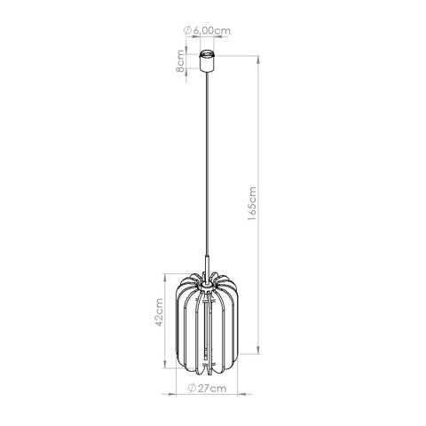 Lampa wisząca MULA 27 beżowa