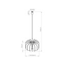 Lampa wisząca MULA 45 granatowa