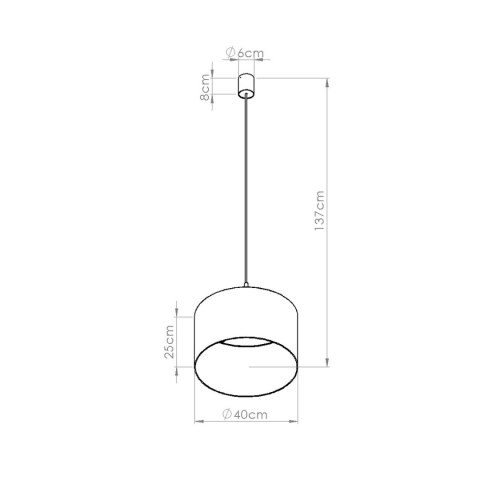 Lampa wisząca NEVIA burgund