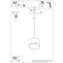 Lampa wisząca NEVIA granat