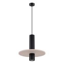 Lampa wisząca PELTA 1 czarna/beżowa