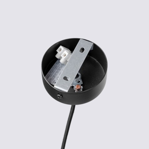 Lampa wisząca PELTA 1 czarna/beżowa