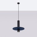 Lampa wisząca PELTA 1 czarna/granatowa