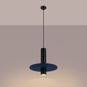 Lampa wisząca PELTA 1 czarna/granatowa