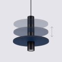 Lampa wisząca PELTA 1 czarna/granatowa