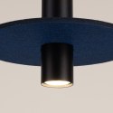 Lampa wisząca PELTA 1 czarna/granatowa