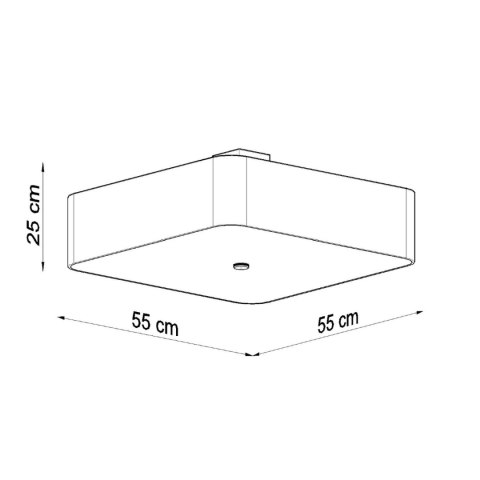 Plafon LOKKO 55 czarny
