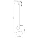 Lampa wisząca NOX 25 czarna