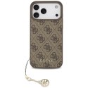 Guess 4G Charms Collection MagSafe - Etui iPhone 17 Pro Max (brązowy)