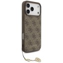 Guess 4G Charms Collection MagSafe - Etui iPhone 17 Pro Max (brązowy)