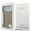Guess 4G Charms Collection MagSafe - Etui iPhone 17 Pro Max (brązowy)
