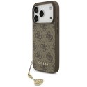 Guess 4G Charms Collection MagSafe - Etui iPhone 17 Pro (brązowy)